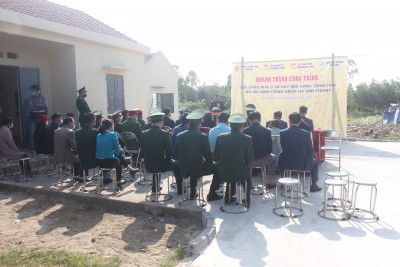 CÔNG ĐOÀN CỒNG TY TUYỂN THAN HÒN GAI VÀ  ĐỒN BIÊN PHÒNG BẮC SƠN (BĐBP QUẢNG NINH) PHỐI HỢP TỔ CHỨC KHÁNH THÀNH VÀ BÀN GIAO CÔNG TRÌNH SỬA CHỮA NHÀ Ở VÀ XÂY MỚI CÔNG TRÌNH PHỤ TRỢ CHO HỘ DÂN CHÍNH SÁCH TẠI XÃ QUẢNG NGHĨA- THÀNH PHỐ MÓNG CÁI