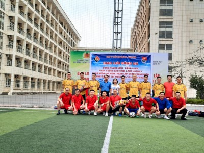 GIAO LƯU BÓNG ĐÁ NAM CBCNV PX LÀNG KHÁNH 1 CHÀO MỪNG 90 NĂM NGÀY THÀNH LẬP ĐOÀN TNCS HỒ CHÍ MINH