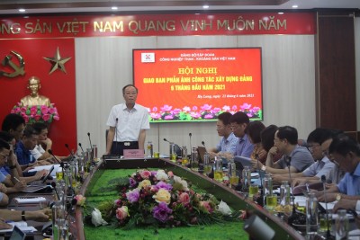 ĐẢNG BỘ TẬP ĐOÀN CÔNG NGHIỆP THAN- KHOÁNG SẢN VIỆT NAM ĐÃ TỔ CHỨC HỘI NGHỊ GIAO BAN PHẢN ÁNH CÔNG TÁC XÂY DỰNG ĐẢNG 6 THÁNG ĐẦU NĂM 2021.