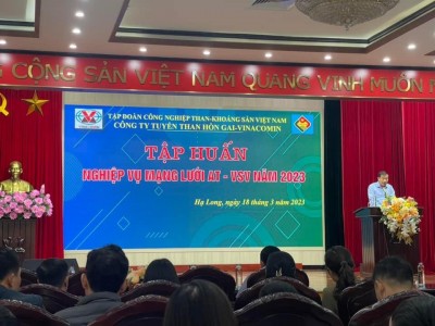 CÔNG TY TUYỂN THAN HÒN GAI MỞ LỚP HUẤN LUYỆN NGHIỆP VỤ CHO MẠNG LƯỚI AT-VSV NĂM 2023