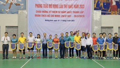 ĐOÀN THANH NIÊN CÔNG TY TUYỂN THAN HÒN GAI THAM DỰ GIẢI CẦU LÔNG PHONG TRÀO MỞ RỘNG LẦN THỨ NHẤT NĂM 2023