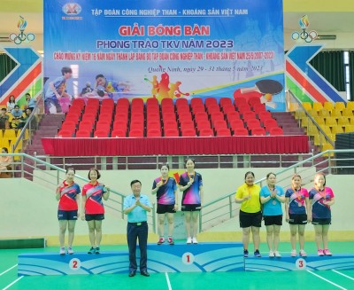 Đồng chí Nguyễn Mạnh Tường - Phó Bí thư Đảng ủy TQN trao thưởng cho đôi nữ 31-40