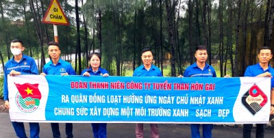 Tổ chức phát động ĐVTN đồng loạt ra quân dọn dẹp tổng vệ sinh môi trường tại các khu vực sản xuất