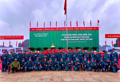 Lực lượng Tự vệ Công ty tham gia Lễ huấn luyện năm 2025