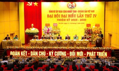 Quang cảnh Đại hội đại biểu Đảng bộ TKV lần thứ IV, nhiệm kỳ 2025-2030