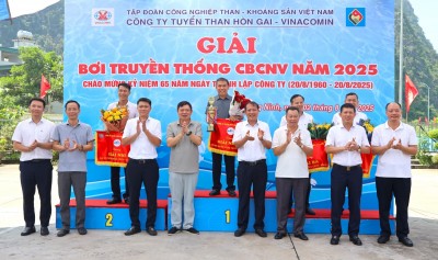 Ban lãnh đạo Công ty trao thưởng cho các đơn vị đạt giải nhất toàn đoàn