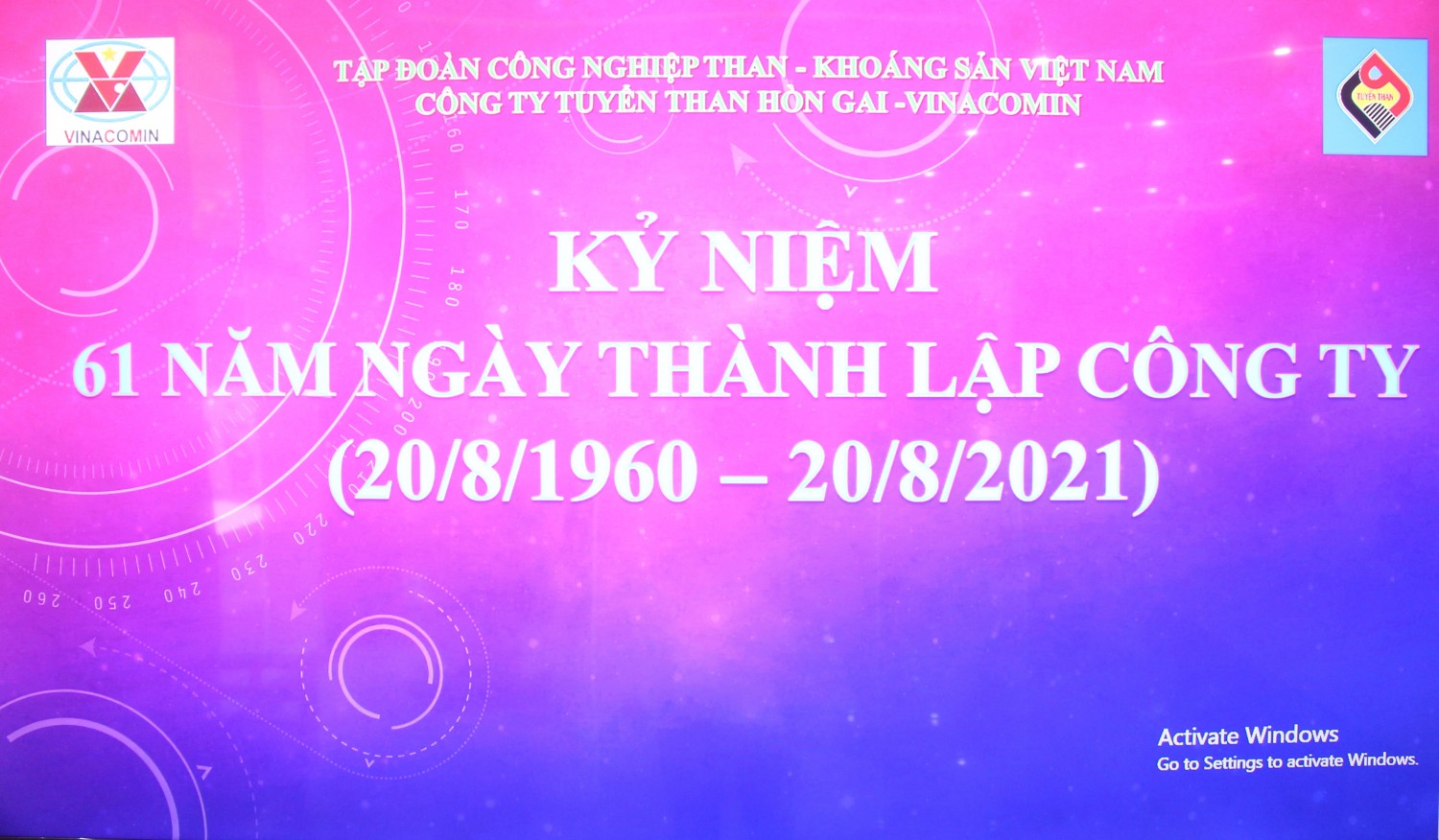KỶ NIỆM 61 NĂM NGÀY THÀNH LẬP CÔNG TY TUYỂN THAN HÒN GAI- VINACOMIN ( 20/08/1960- 20/08/2021)