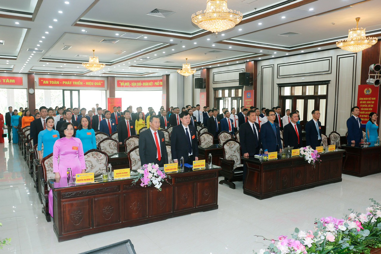 CÔNG ĐOÀN CÔNG TY TUYỂN THAN HÒN GAI TỔ CHỨC ĐẠI HỘI LẦN THỨ XXXIII, NHIỆM KỲ 2023 - 2028