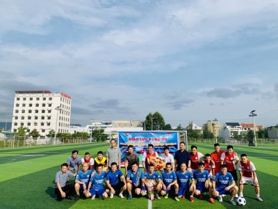 Giao lưu bóng đá chào mừng kỷ niệm 62 năm Ngày Thành lập Công ty