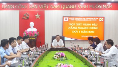 Đ/c Lại Hải Toàn - PGĐ, Chủ tịch Hội đồng đánh giá kết quả xét, duyệt nâng bậc lương đợt 1 năm 2023