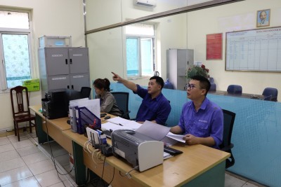 Toàn cảnh Phòng giám sát tập trung các trạm cân ô tô tại cụm Cảng Làng Khánh