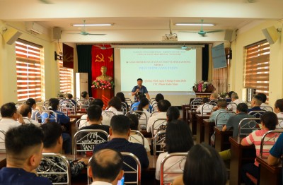 Toàn cảnh lớp huấn luyện ATVSLĐ nhóm 4 cho người lao động Công ty Tuyển than Hòn Gai - Vinacomin