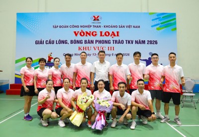 Đoàn vận động viên Công ty Tuyển than Hòn Gai tham gia vòng loại Giải Cầu lông - Bóng bàn phong trào TKV năm 2026 khu vực III