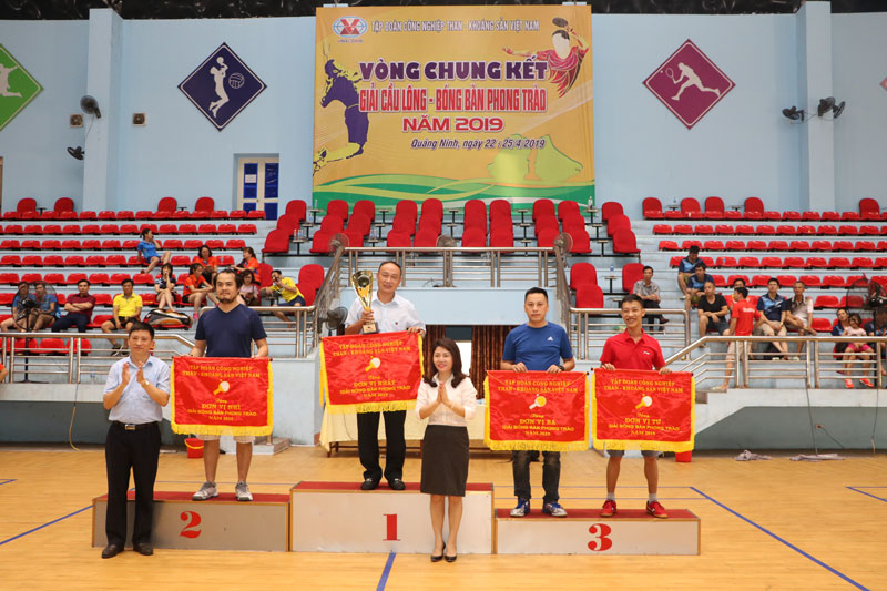 Giải cầu lông - bóng bàn phong trào TKV năm 2019 thành công tốt đẹp